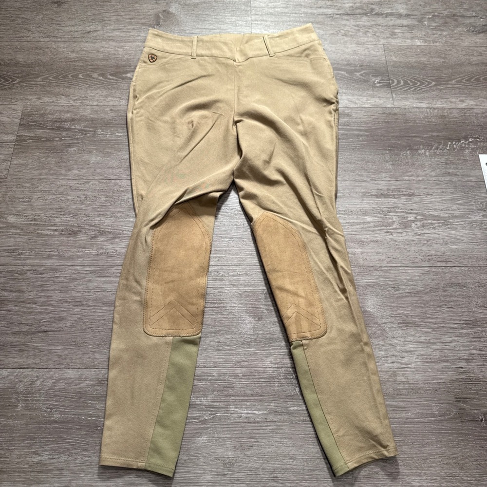 Ariat Breeches Womens 28L Beige Knee‎ Patch Equestrian Riding Horse Preppy 28x27